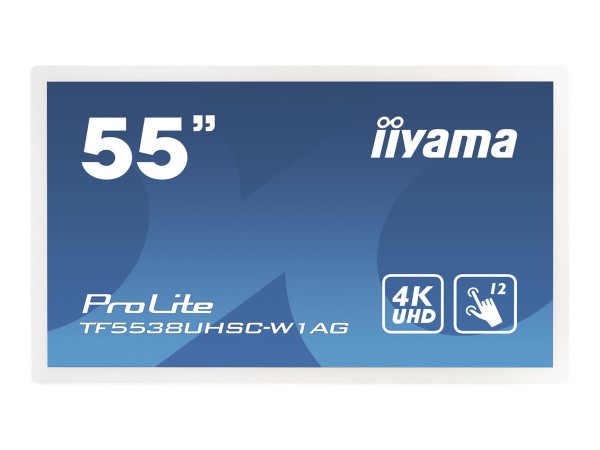 iiyama ProLite TF5538UHSC-W2AG, 139cm (55''''), Projected Capacitive, 4K, weiß