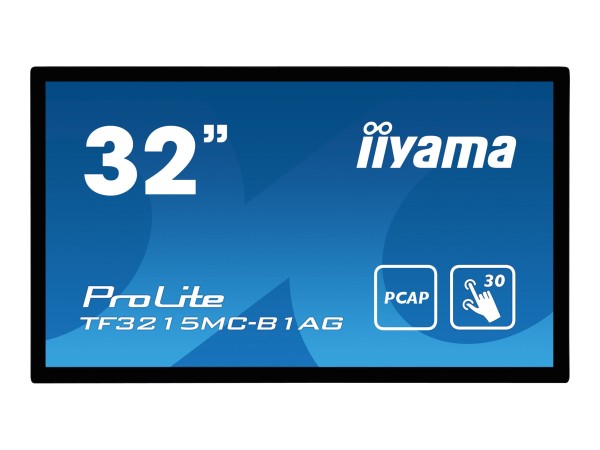 IIYAMA ProLite TF3215MC-B1AG, 80cm (31,5''''), Projected Capacitive, Full HD, schwarz