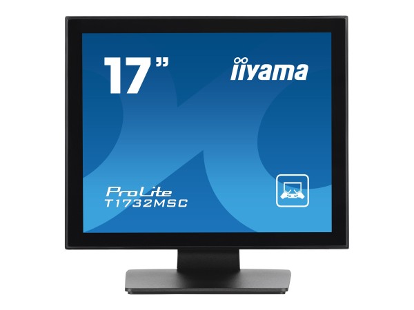 IIYAMA ProLite T17XX, 43,2cm (17''''), Projected Capacitive, 10 TP, Kit (USB), schwarz